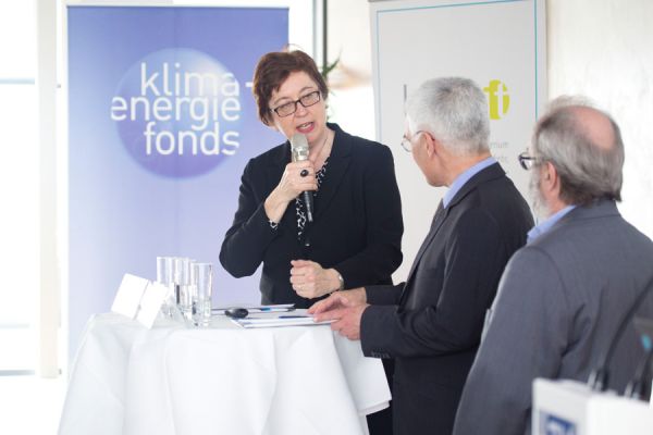Theresia Vogel (Klima- und Energiefonds), Michael Paula (BMVIT), Theodor Zillner (BMVIT). 