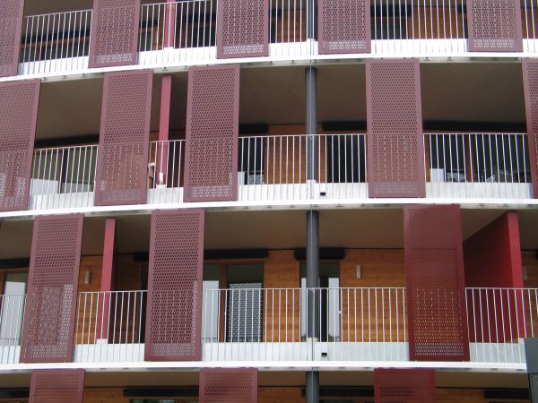 Balkones Neubaus Sandgrubenweg, Bregenz