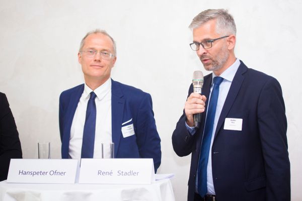 Podiumsdiskussion: Hanspeter Ofner (Primetals Technologies Austria GmbH), René Stadler (Mondigroup).