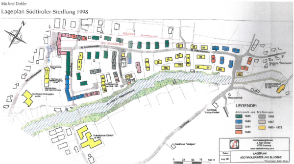 Site plan of the Südtiroler Settlement 1998