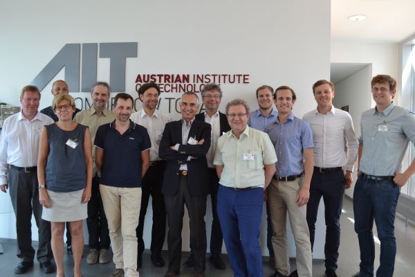 Gruppenfoto des IEA HPT Annex 51 Teams beim Kickoff Meeting bei AIT in Wien von 20.-21. Juni 2017.