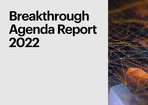 Cover des Breakthrough Agenda Reports 2022