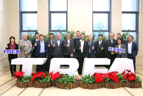 Meeting der ExpertInnen aus dem IEA-PVPS und VertreterInnen aus China, bei TBEA, Xian, China im November 2019.