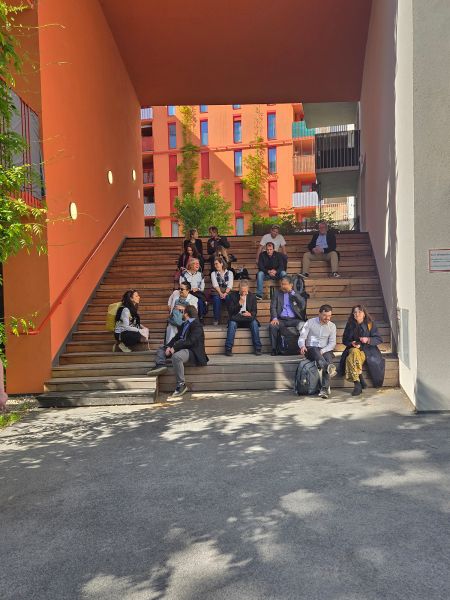Participants at the guided tour