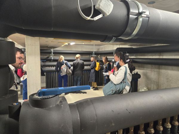 Participants at the guided tour