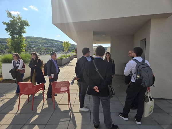 Participants at the guided tour