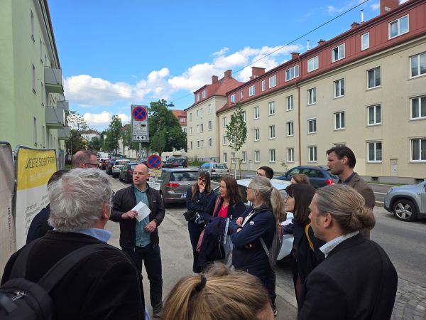 Participants at the guided tour