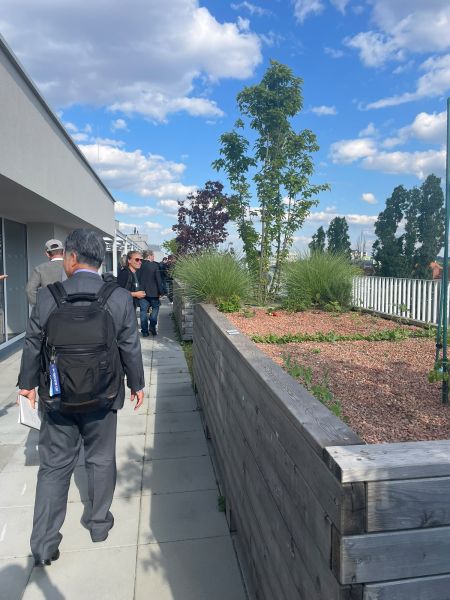 Participants at the guided tour