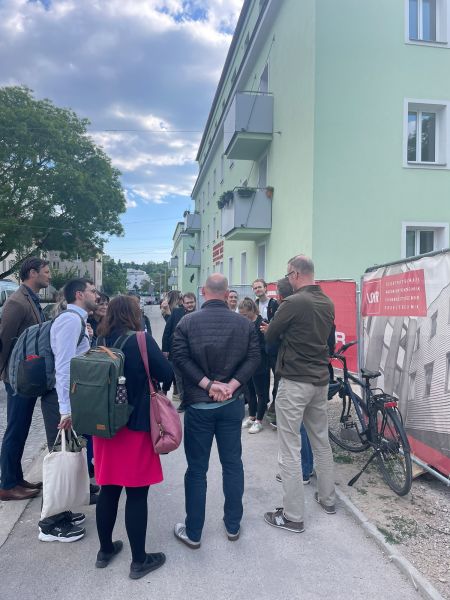 Participants at the guided tour