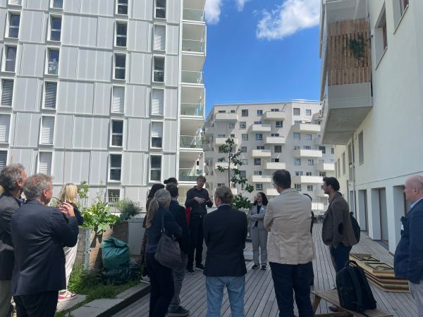 Participants at the guided tour