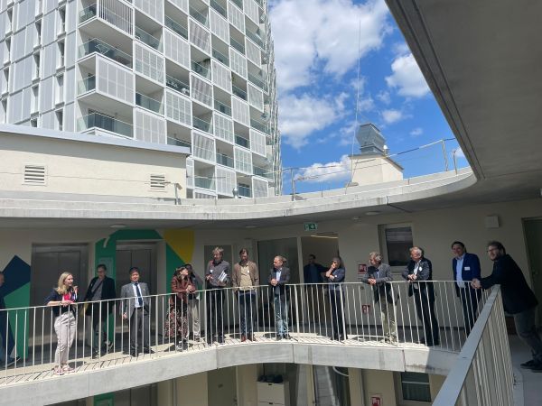 Participants at the guided tour