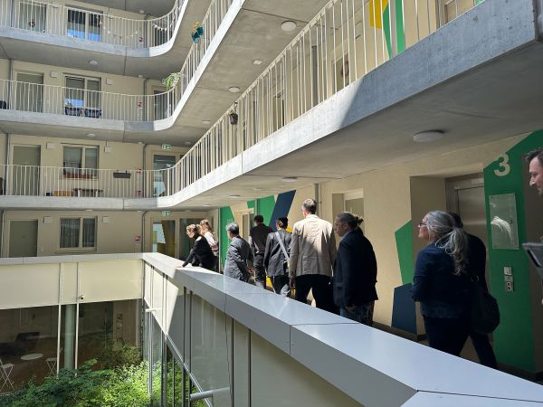 Participants at the guided tour