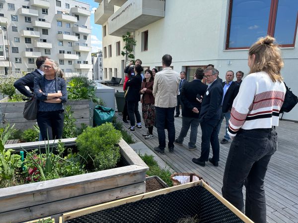 Participants at the guided tour