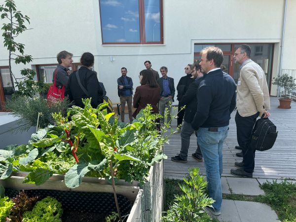 Participants at the guided tour