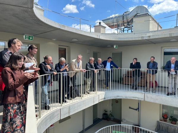 Participants at the guided tour